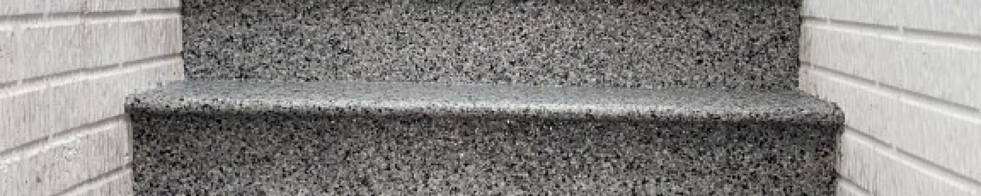 Concrete coated stairs